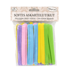 SOFTIS ASKARTELUTIKUT PASTELLILAJITELMA 100KPL